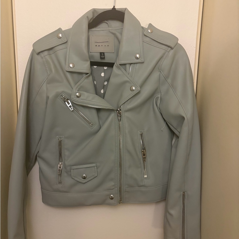 Blank NYC Gray Moto Jacket
